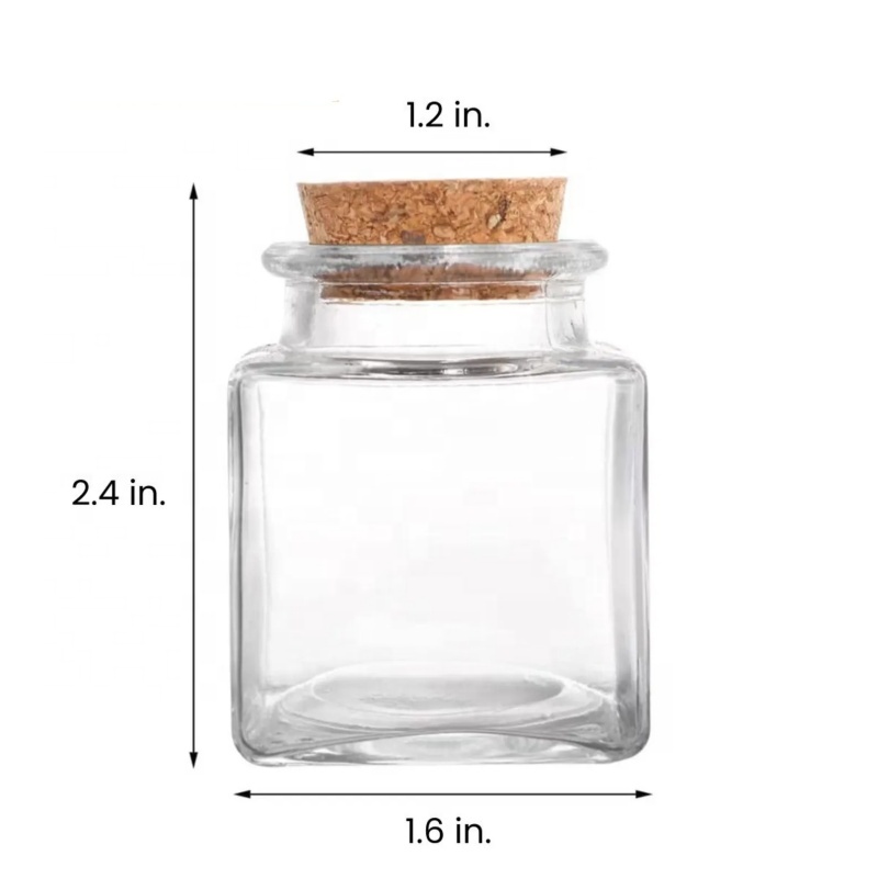 Spice Jar 50ml Mini 1oz Empty Practical Kitchen Food Spice Storage Jar With Cork