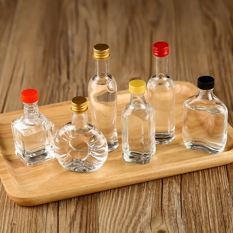 50ml Competitive Price Mini Liquor Bottle Glass Wine Spirits Sample Bottle Wholesale