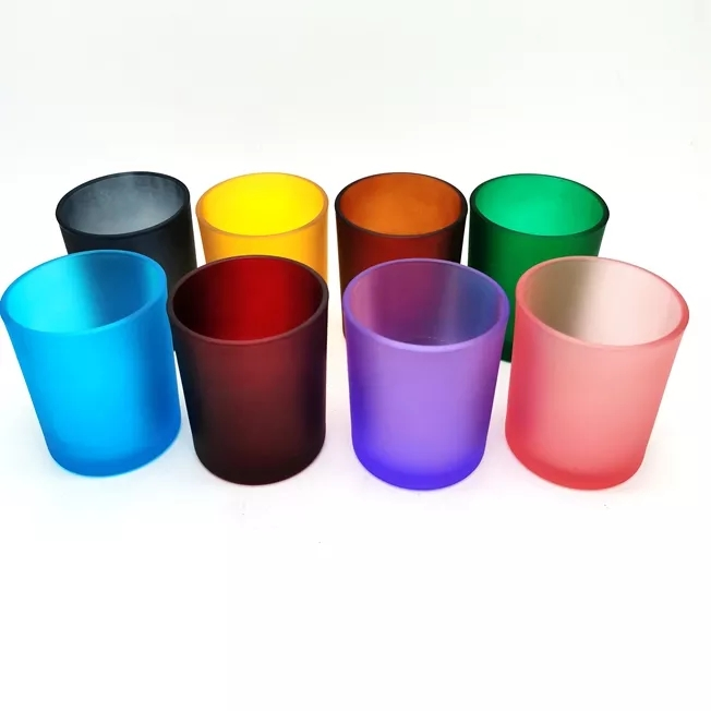 Factory Direct Stock Wholesale 1oz 4oz 6oz 8oz 10oz 15oz Glossy Candle Container Empty Small Mini Clear Candle Jars Glass