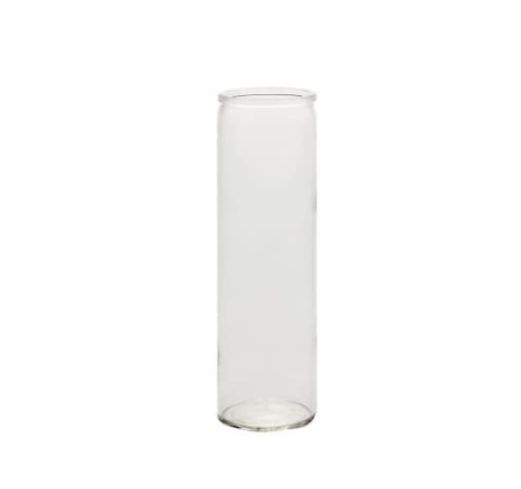 Customized 8 Inch Tall Candle Holder Empty Religious Glass Candle Jar 7 Days