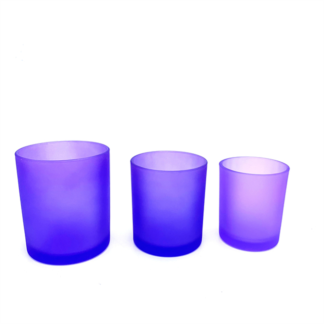 Wholesale Customized Luxury Frosted Empty Glass Candle Jars for Candle Making