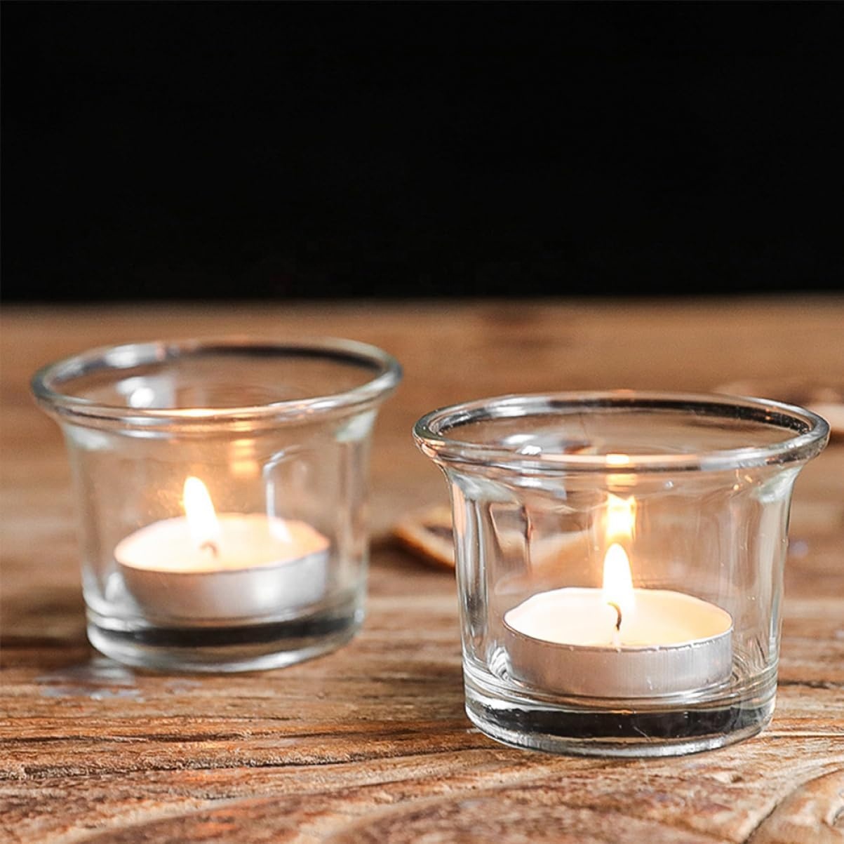 Glass Candle Holders Lanterns Candle Jars for Wedding Birthday Holiday & Home Decoration by