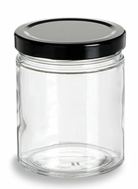 Straight Sided 1oz 2oz 4oz 8oz Amber Cosmetic Glass Jar for Face Body Cream With Aluminium Lid