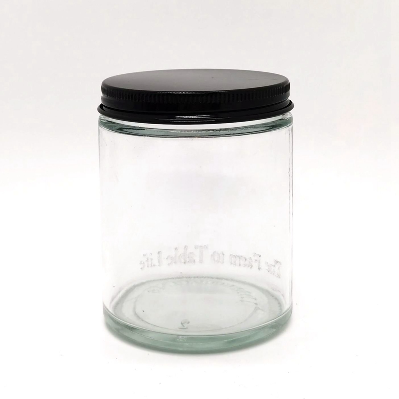 Luxury 2oz 4oz 8oz Empty Clear Amber Green Glass Christmas Candle Jars and Aromatherapy Jar Scented Candle Glass Jar
