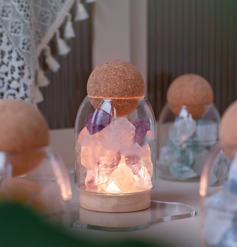 High Quality Kitchen Glass Round Storage Jar With Ball Cork Airtight Food Storage Containers for Spice Tea Cookie Candy