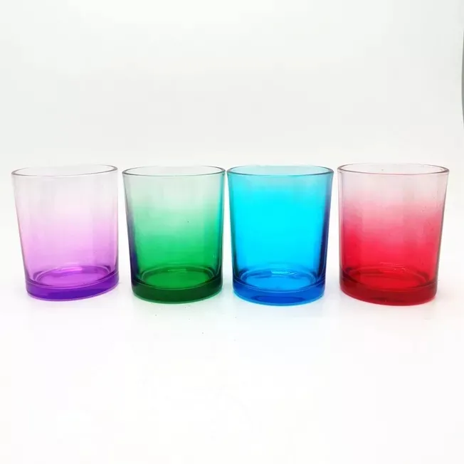 Wholesale Custom Luxury Decor Candle Holder Unique Color Empty 8oz 10oz Candle Jars With Lids