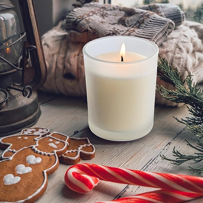 Matte Color DIY Handmade Ceramic Glass Candle Jars Scented Wax Luxury Empty Glass Candle Holder With Wooden Lid