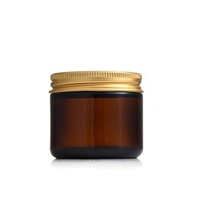 4 oz 8 oz  Small Amber Glass Jars With Airtight Lids, Candle Jars for Candle Making Empty Food Storage Jars for Spices, Candy