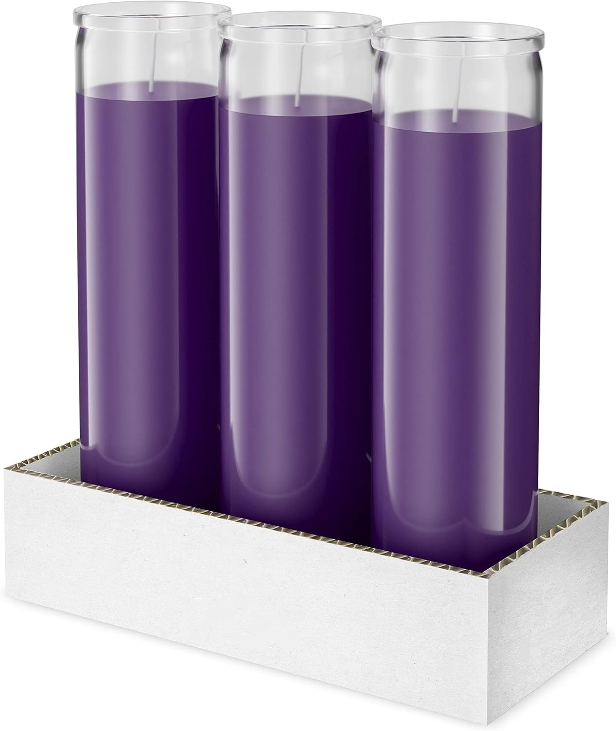 Wholesale Recyclable 7 Day Candles 8 Inches Glass Jar Religious Candles, Custom Religious Jar for Candle Making