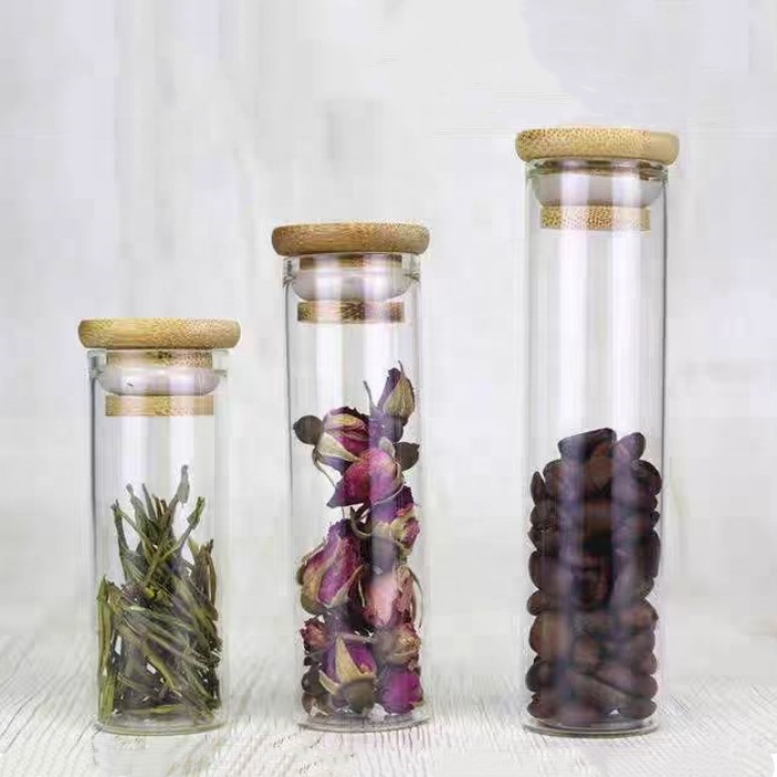 Diameter 37mm Empty Glass Transparent Clear Bottles With Cork Stopper Glass Vials Jars Packaging Bottles Test Tube