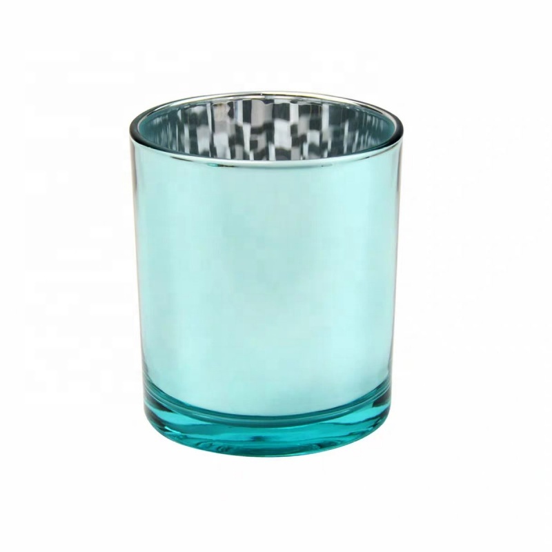 Luxury 320ml 10oz Empty Matte White Black Gold Glass Candle Jars Holders With Bamboo Wooden Metal Lid