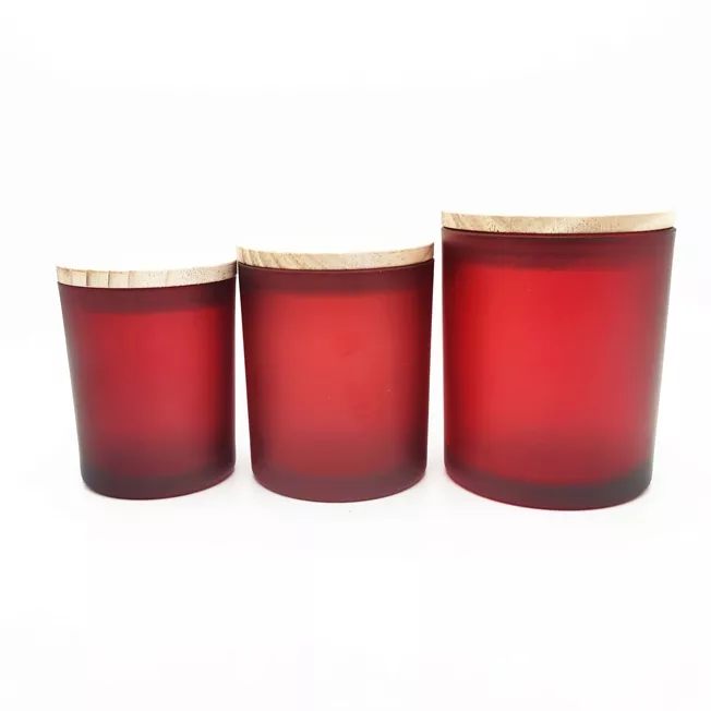 OEM Wholesale Luxury Soy Candles Home Decoration Custom Scented Candle in Gradient Color Glass Jar