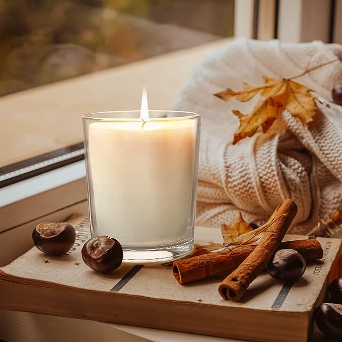 Wholesale Luxury Candle Jar Glass Candle Container Jars With Bamboo Wooden Lids Suitable for Christmas Gifts