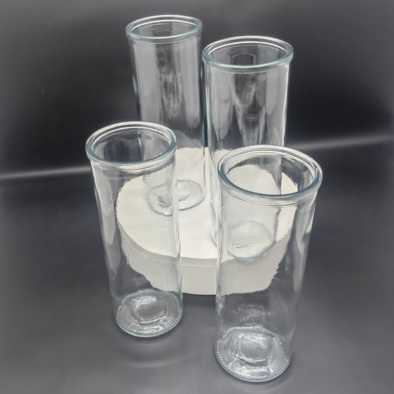 Glass Cylinder Jar Multifunction Straight Glasses for Candle Heat Resistant Glass Ware