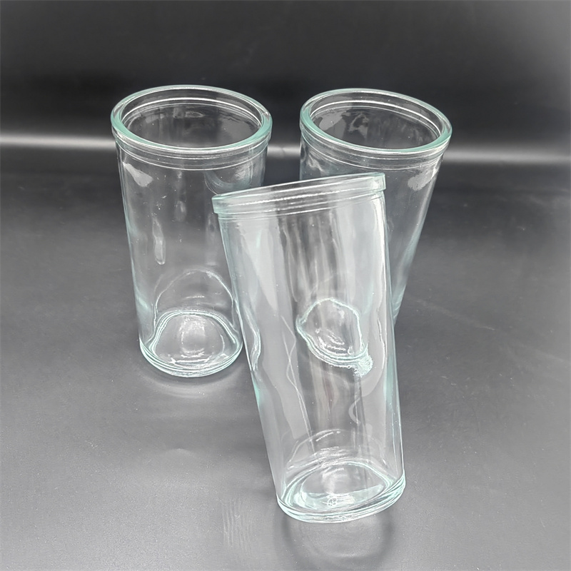 250ml Religious Prayer Glass Candle Holder With Design Customize Pattern