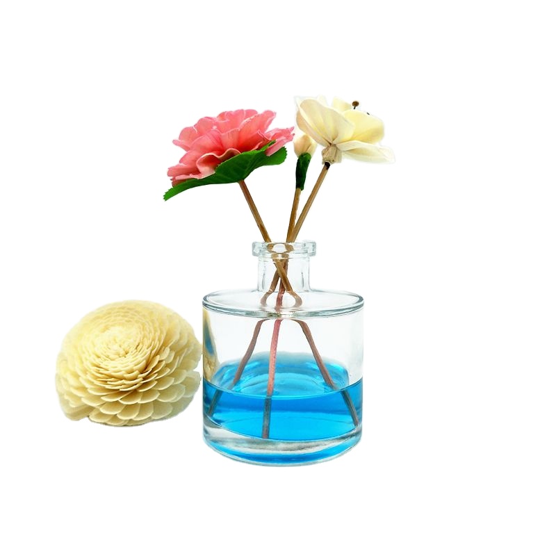 Wholesale Empty Glass Bottle Diffuser Black Reed Diffuser Bottle 50ml 150ml 200ml Luxury Round Aroma Diffuser Bottle