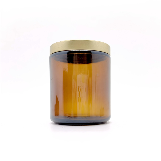 270 ml 250 ml Brown Amber Glass Lantern Candle Cup Glass Candle Holders Lanterns Candle Jars Glass 200ml With Lid