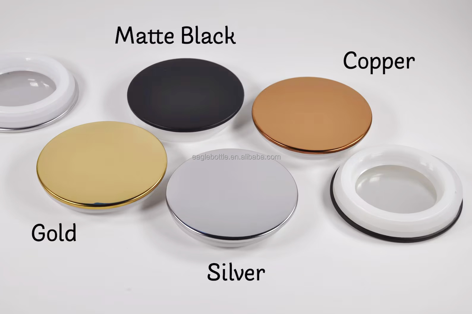 Custom-Colored Frosted Glass Candle Container 6oz 8oz 10oz Round Bottom Jar with Metal Lid for Candle Making