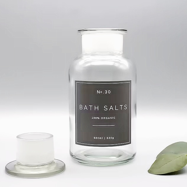 100ML 250ML Holly Berry Christmas Canister Vintage Apothecary Kitchen Storage Glass Jar, Christmas Gift W/Vacuum Seal Glass Lid