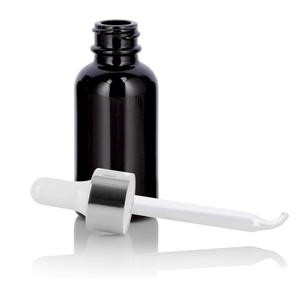 5ml 15ml 30ml 50ml 100ml 150ml 200ml 250ml Black Dark Uv Violet Glass Essential Oil Lotion Cosmetic Bottle and Jar