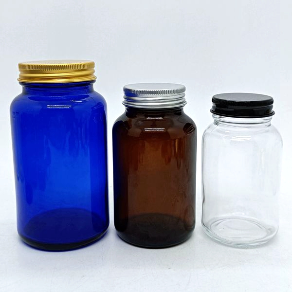 Hot Sale 100ml 120ml 150ml 200ml 250cc 60ml 300ml 400ml 500ml Amber Clear Storage Container Capsule Pill Medicine Glass Bottle