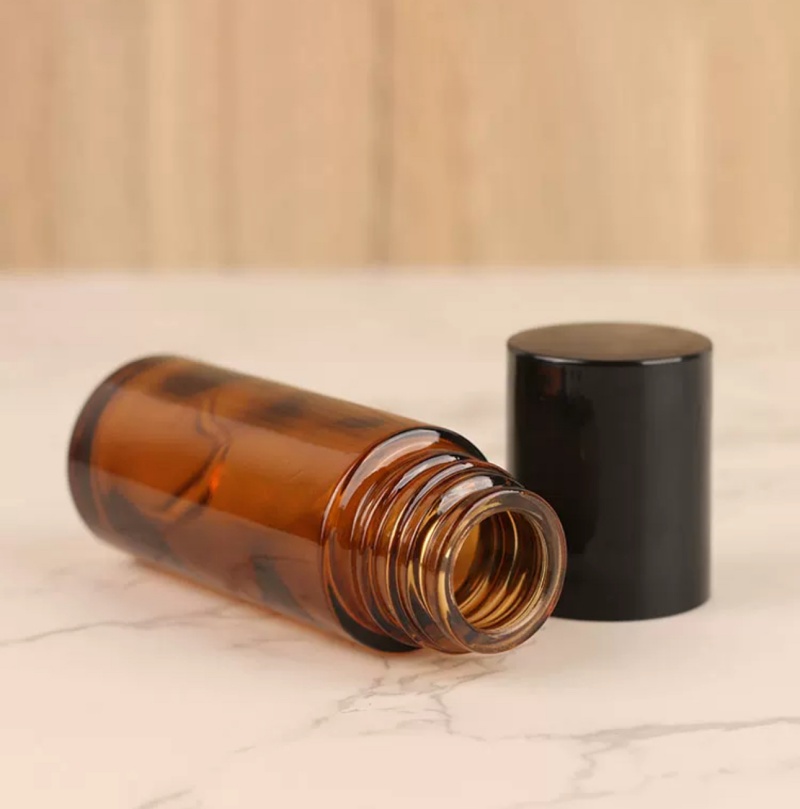 30ml  Glass Roller Bottles Refillable Empty Massage Roll on Bottles Containers With Plastic Cap