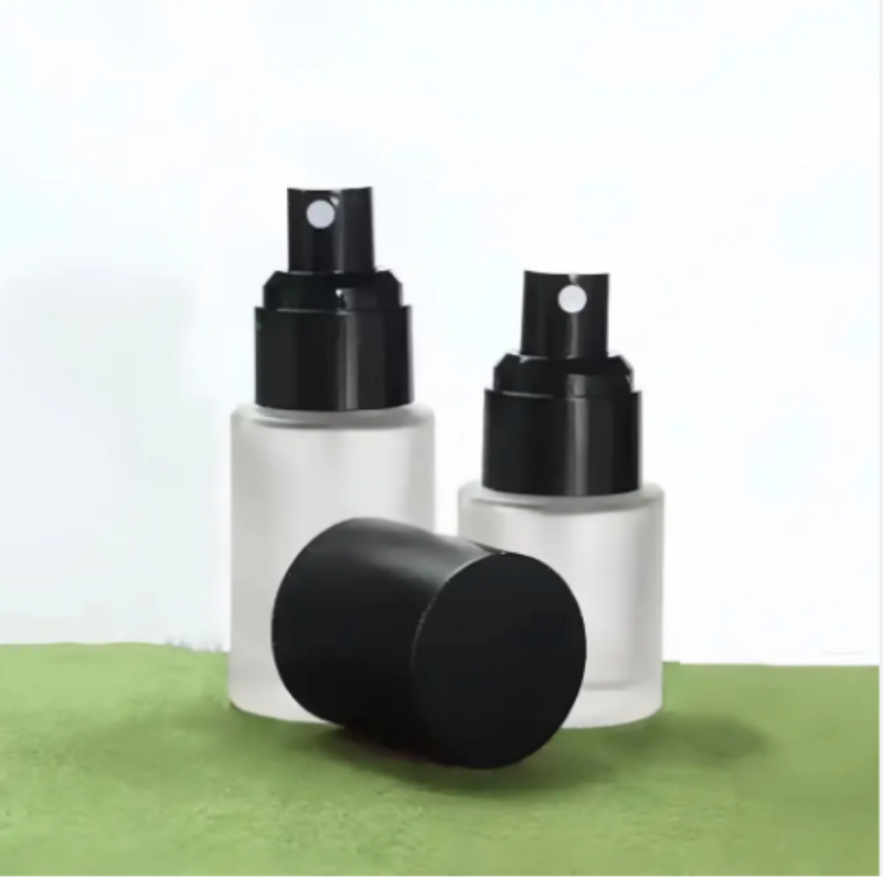 Hot Selling Clear Cosmetic Container Glass Foundation Bottles 20ml/30ml/50ml/60ml/80ml/100ml Empty Lotion Pump Bottles