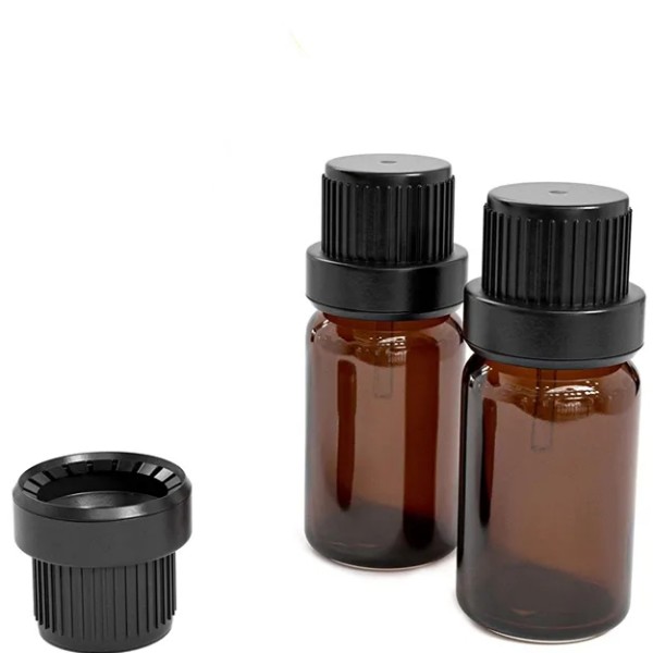 1oz 5ml 10ml 15ml 20ml 30ml 50ml Green Amber Glass Essential Oil Euro Dropper Bottle With Theft Proofing Cap and Insert Dropper