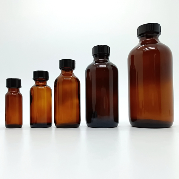 Dropper Oil Bottle China Factory 10ml 15ml 30ml 50ml 100ml Amber Glass Brush Bottle Empty Essential Oil Glass Bottles With Brush Cap Applicator