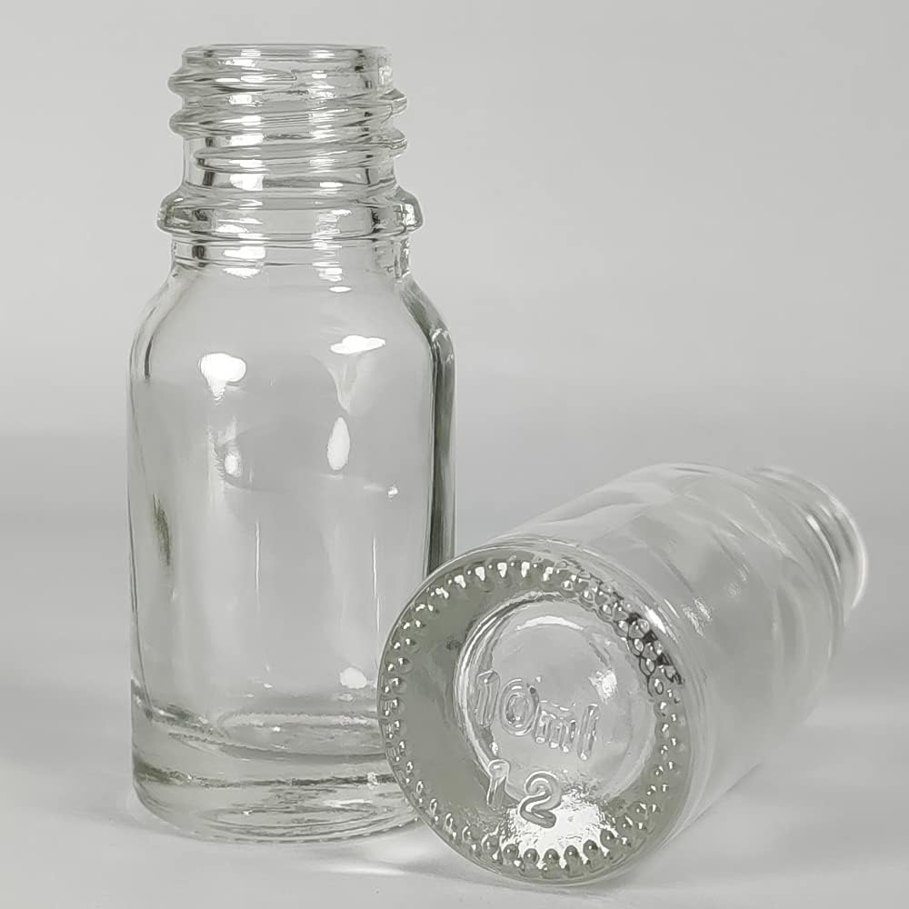 Skin Care Cosmetic Container 15/30ml Clear Essence Dropper Glass Bottle Black Essential Oil Mascara Jars Screen Printing 5ml