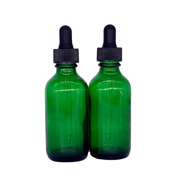 Customized Perfume CanRound Glass Bottles 30 50 Ml Green Glass Bottles for Essential Oil Hot Sale Cheap Essence Bottle