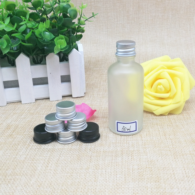 Factory Manufactured Cylindrical Attar Oil Clear Matte Glass Bottle