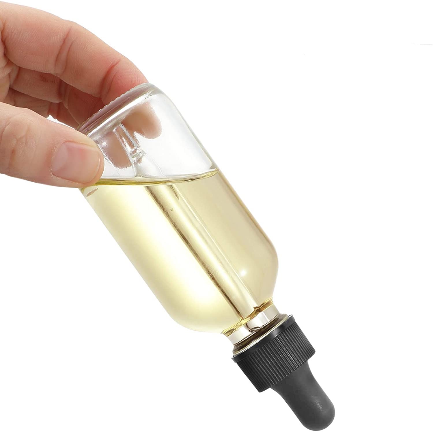 Wholesale Clear Transparent Empty Essential Oil Skin Care Massage Oil Glass Dropper Bottle 5ml 10ml 15ml 20ml 30ml 50ml 100ml