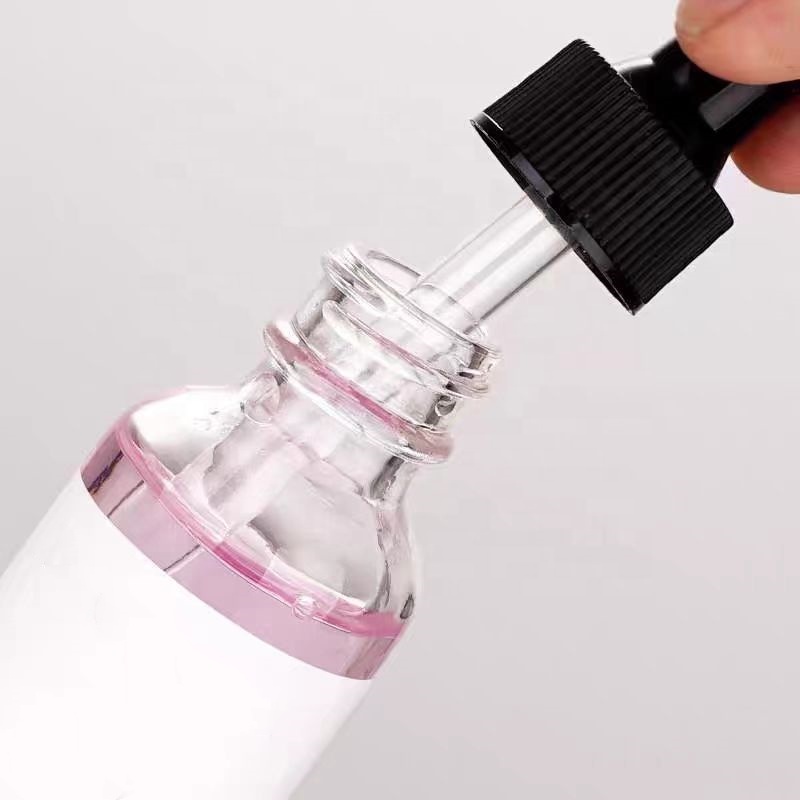 Wholesale Empty Essential Oil Use Boston Clear Glass Bottles With Screw Cap Dropper Bottle 1oz 30ml 2oz