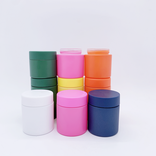 1oz 2oz  3oz 4oz clear Glass Jar Child Proof Jar Child Resistant Bottle Cream Jar With  Child Resistant Cap