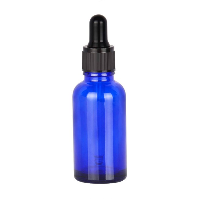 Empty Glass Essential Oil Bottle in Cobalt Blue 5ml 10ml 15ml 20ml 30ml 50ml 100ml for Cosmetic Packaging Serum for Wigs