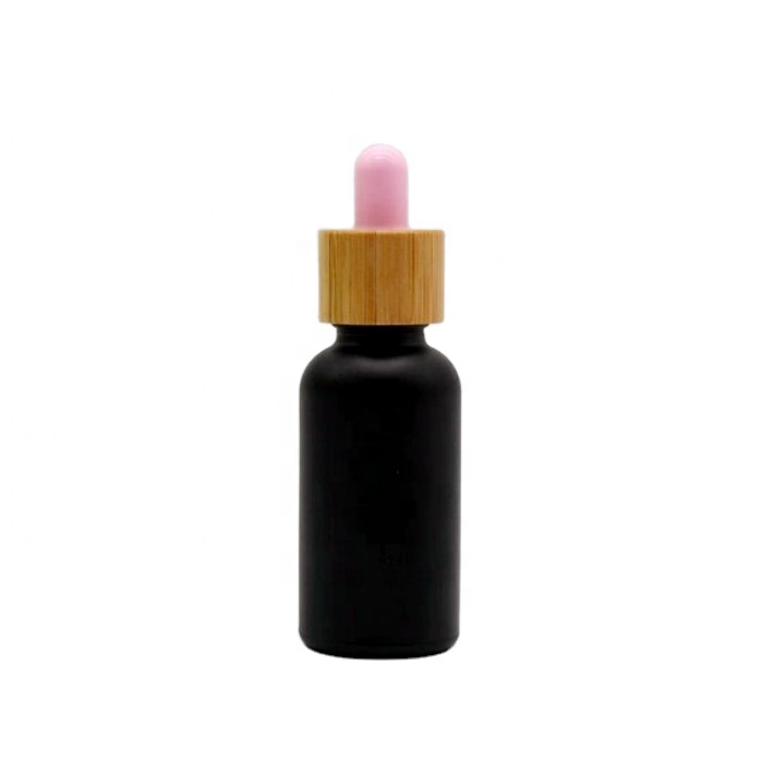 Supplier Bouteille Huile Barbe 10ml Black Dropper Essential Oil Glass Bottle