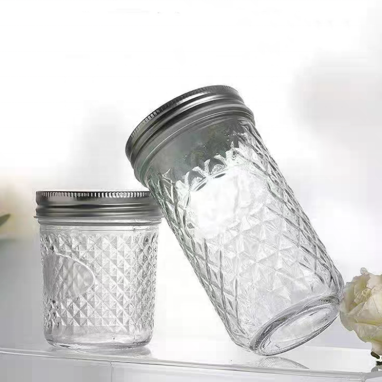 Customized Food Storage 16oz Mason Glass Jars Hot Sale Custom 150ml 300ml 500ml 1000ml Glass Jars With Lids