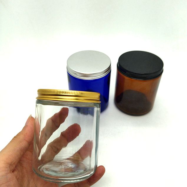 250 Ml Amber Candle Jar Aromatherapy Bottle 1000 Ml Brown Glass Storage Jar Straight Cylinder Soil Sampling Bottle