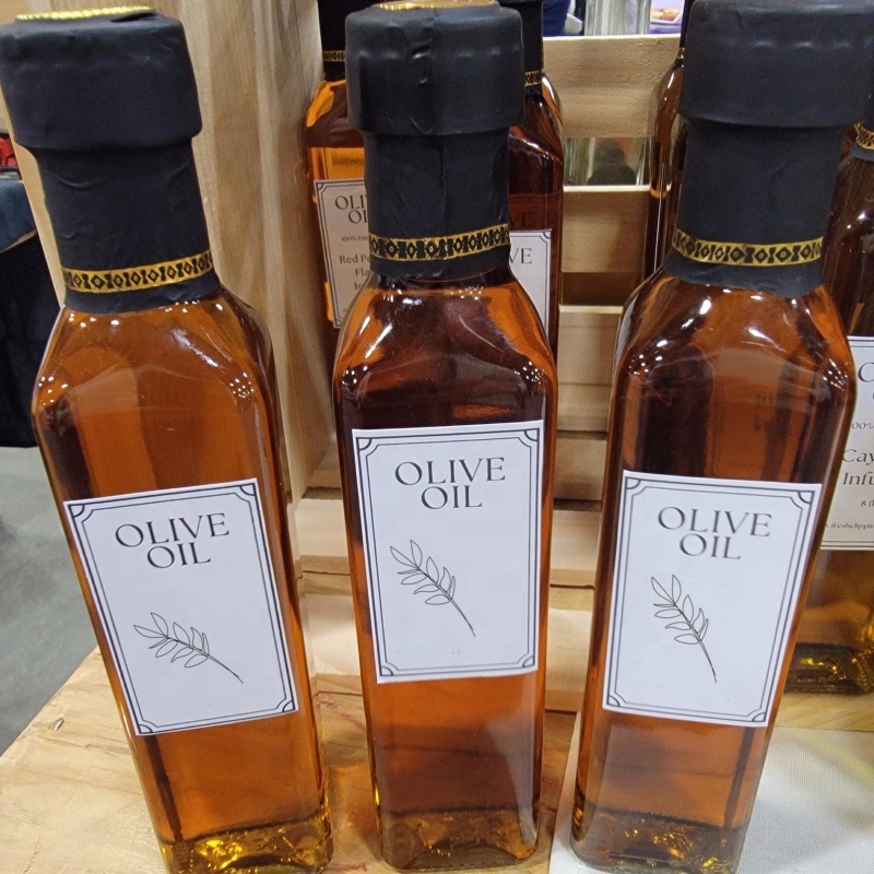 Factory Produced Wholesale Empty Clear Square Cooking Olive Oil Glass Bottle