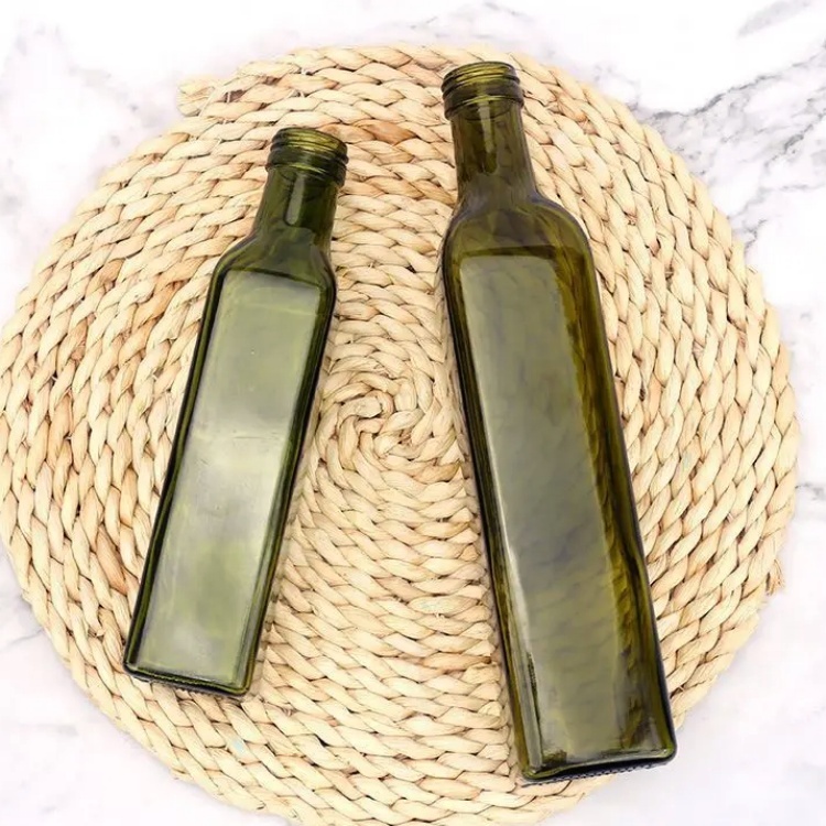 Wholesale 100ml Olive Oil Bottle Round 250ml Round Square Dark Green 500ml 750ml 1000ml Brown Walnut Oil Tea Oil Bottle