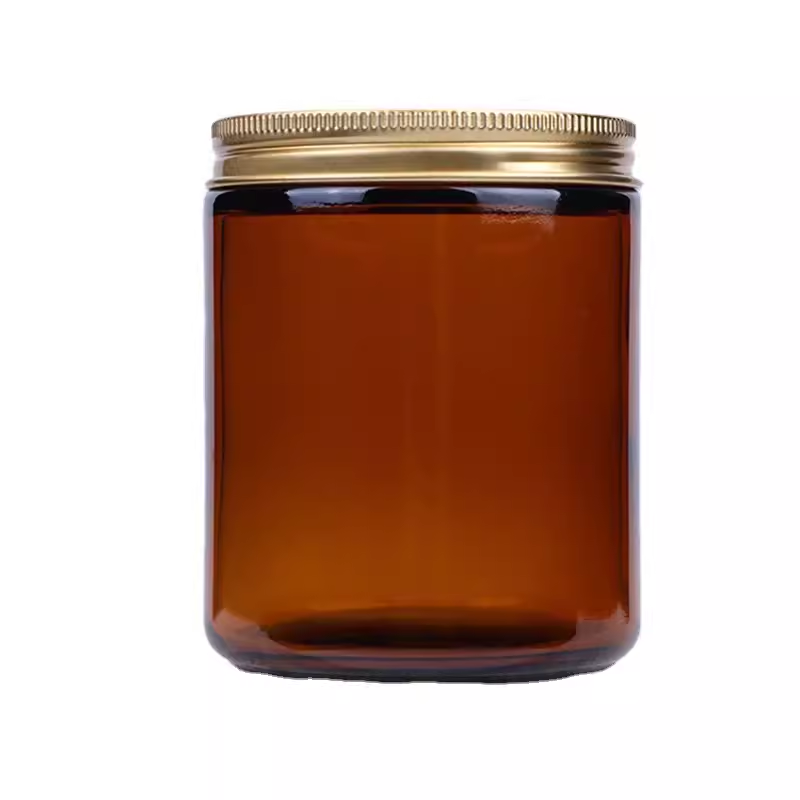 Glass Candle Jars 50ml 100ml 120ml 150ml 250ml 320ml 330ml 500ml 520ml Glass Container for Candle Amber Blue Green