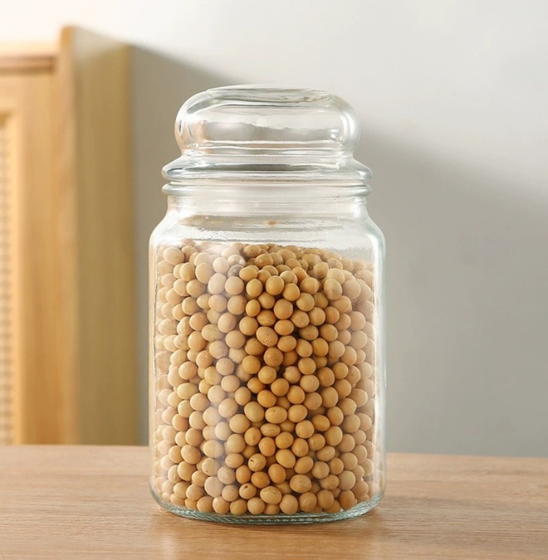 Made in China High Borosilicate High Quality Storage Glass Spice Jar With Lid
