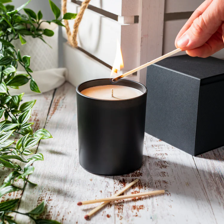 Black Candle Jars 8oz/10oz/13oz/20oz Black Candle Jars With Lid Glass Jar Glass Bottle