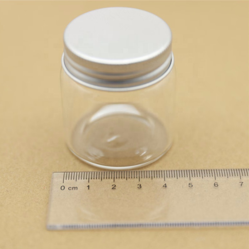 Mini Glass Bottles 47*50mm 50ml Glass Bottles Test Tube Silver Screw Cap Storage GLASS Jars Containers Transparent Vial Bottles