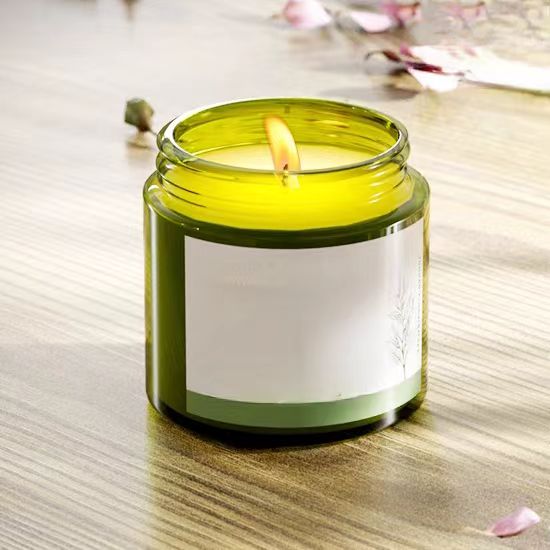 Luxury Wholesale 50ml 100ml 200ml Green Creative Modern Fancy Candle Holders Lanterns and Candle Jars