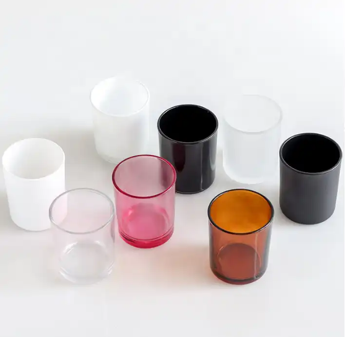 Wholesale Custom Luxury Decor Candle Holder Unique Color Empty 8oz 10oz Candle Jars With Lids