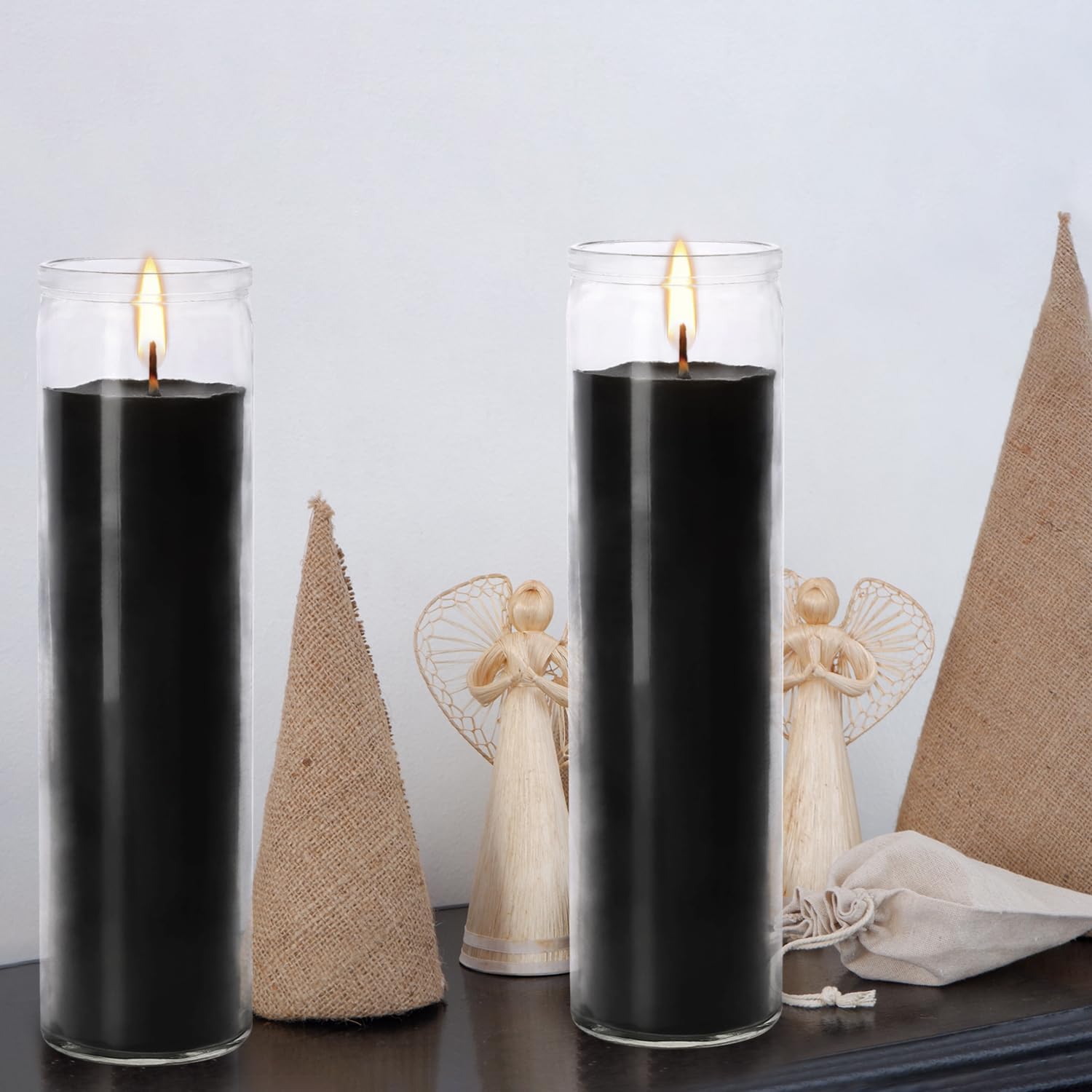 Wholesale Recyclable 7 Day Candles 8 Inches Glass Jar Religious Candles, Custom Religious Jar for Candle Making