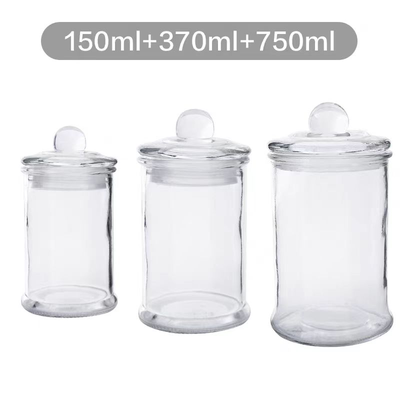 Luxury Recyclable 50ml 120ml 180ml 290ml Container Custom Empty Frosted Glass Candle Jars With Lid and Box Packaging