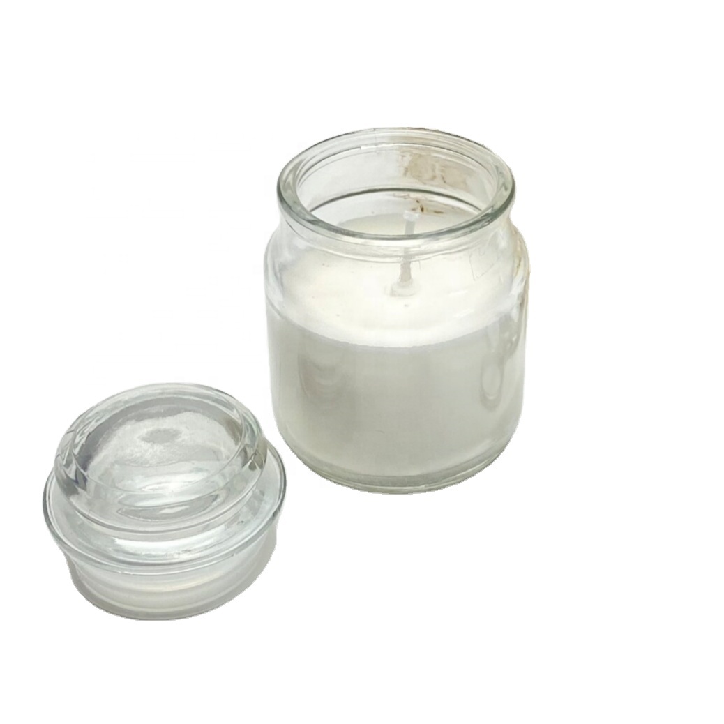 120ML 200ML 500ML Glass Cear Soy Candle Container Diy Scented Candle Jar With Mushroom Lid